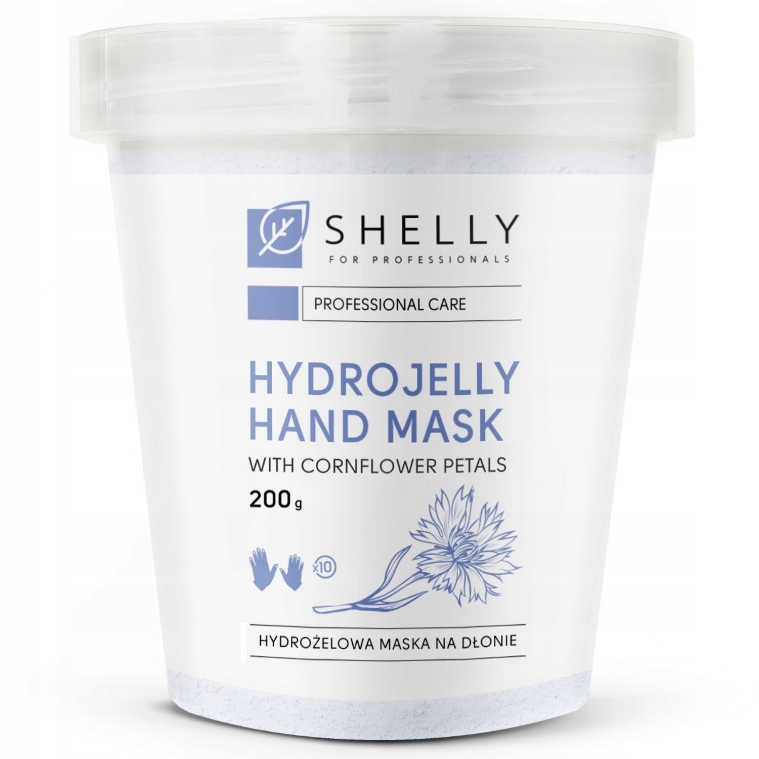 Hydrogelová maska na ruce s chrpovými vločkami Spa Shelly 200 g