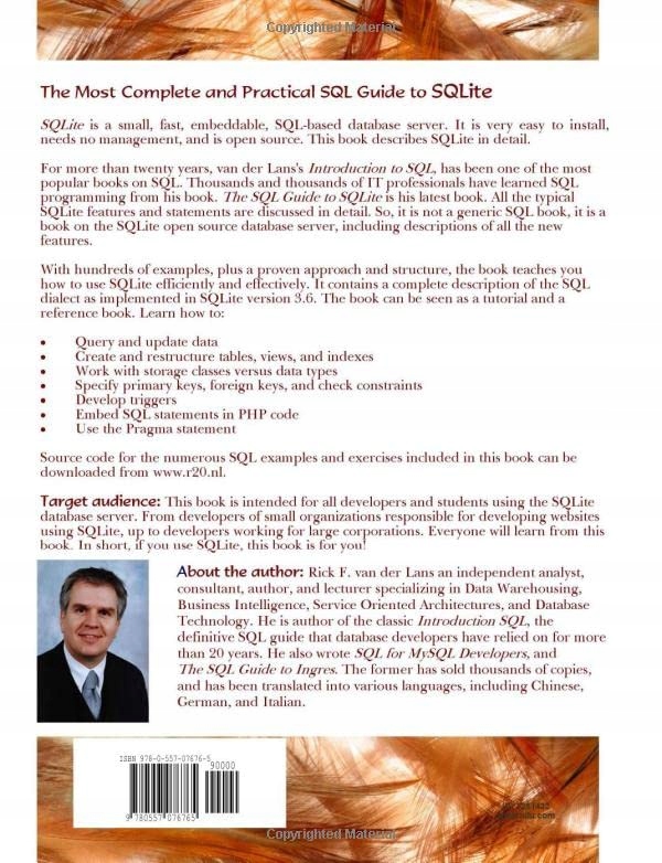 van der Lans, Rick F. The SQL Guide to SQLite Język publikacji angielski