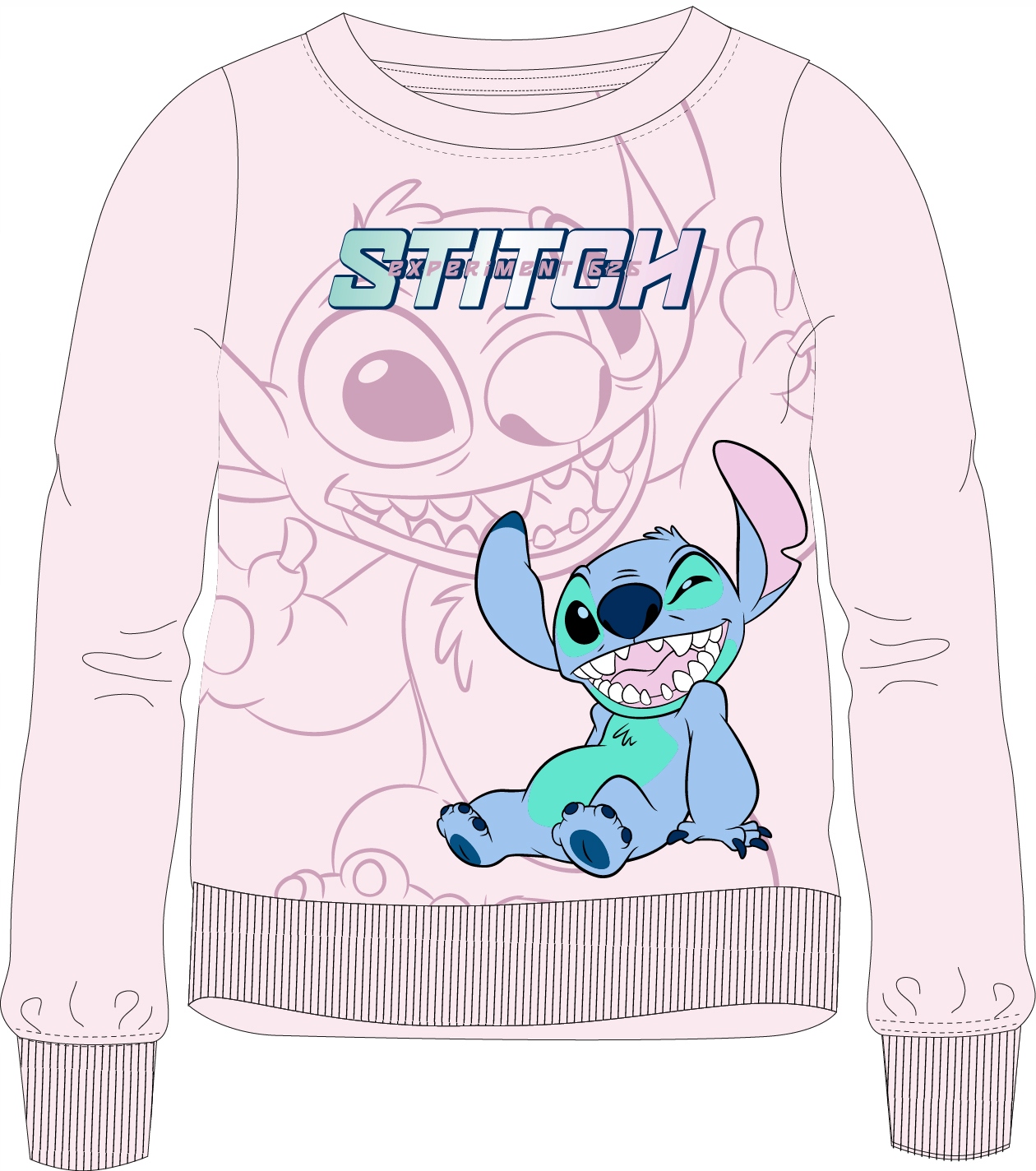 Różowa Bluza Stitch Śmieszna Bluza Lilo I Stitch 128 (8 Lat)