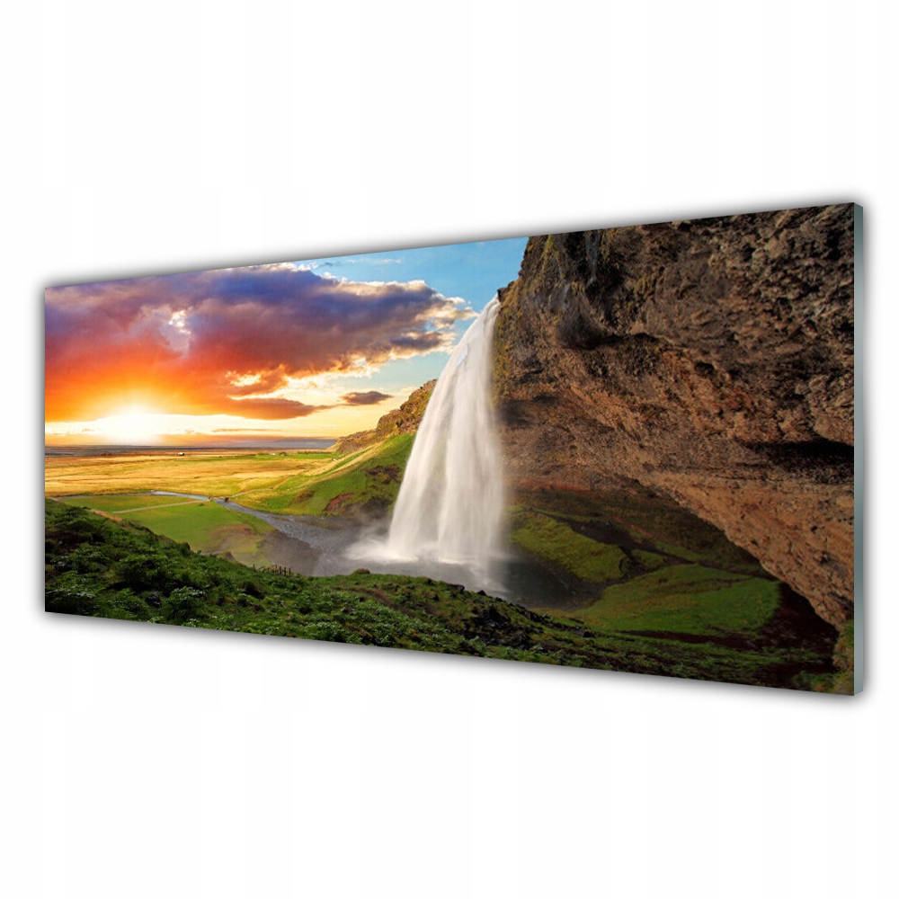 

Obraz akryl na ścianę 125x50 Góra Wodospad Natura