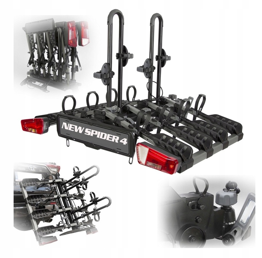 Велосипедна платформа Inter Pack Spider 4 для 4 велосипедів