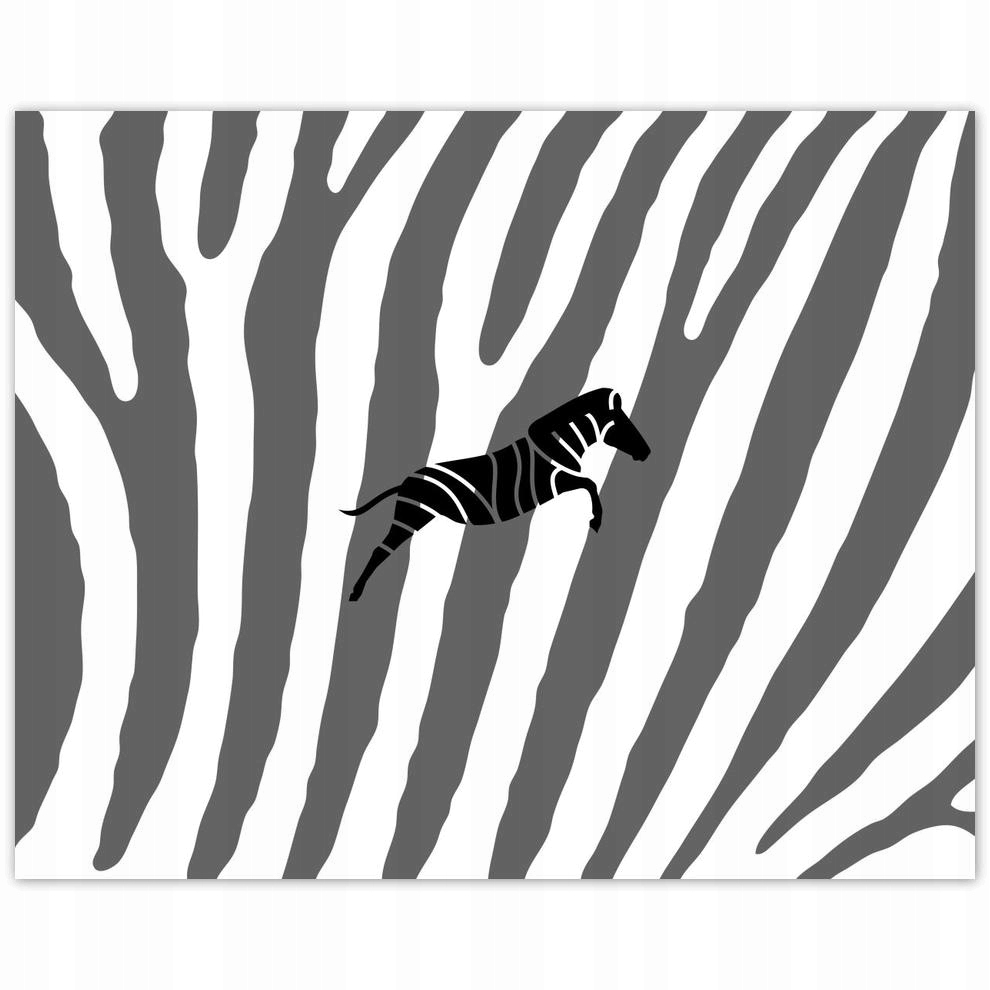 

Plakat 50x40 Zebra Paski