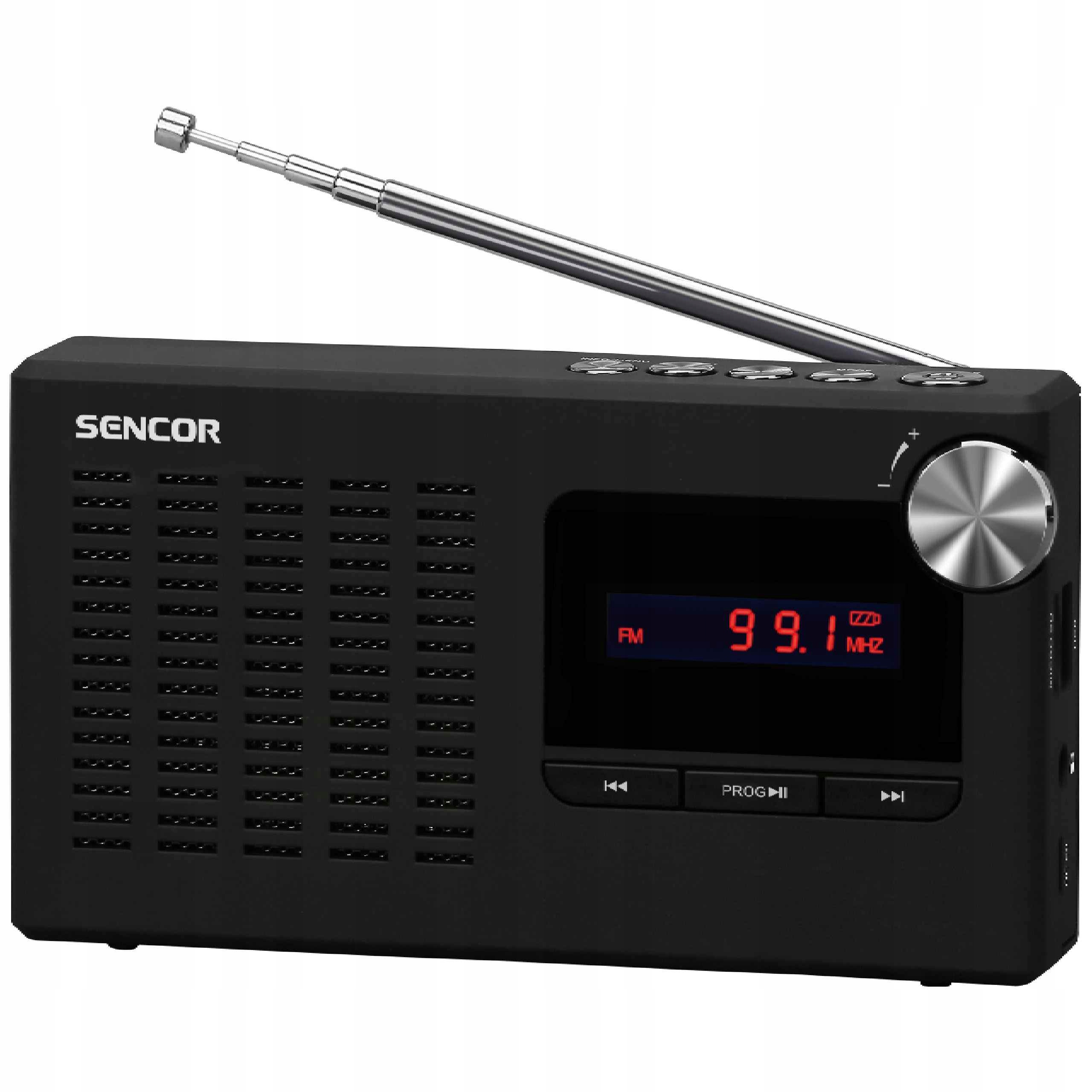 Radioodtwarzacz małe radio cyfrowe Fm/am Usb 1,75" 1,2W Sencor Srd 2215