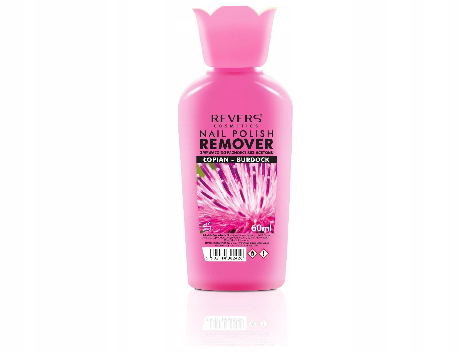 REVERS ZMYWACZ DO PAZNOKCI Z ŁOPIANEM