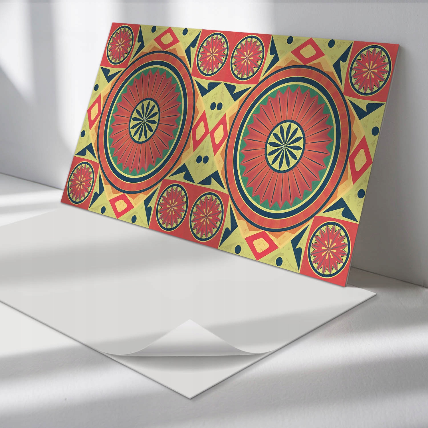 Sada vinylových panelov s potlačou Geometrický vzor mandaly 6 x 60 x 30 cm