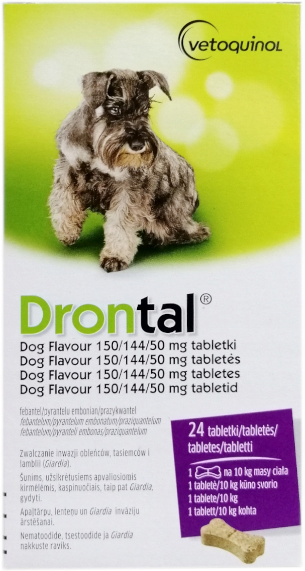 Drontal Plus Flavour 24 Tab. Środek Przeciw Pasożytom