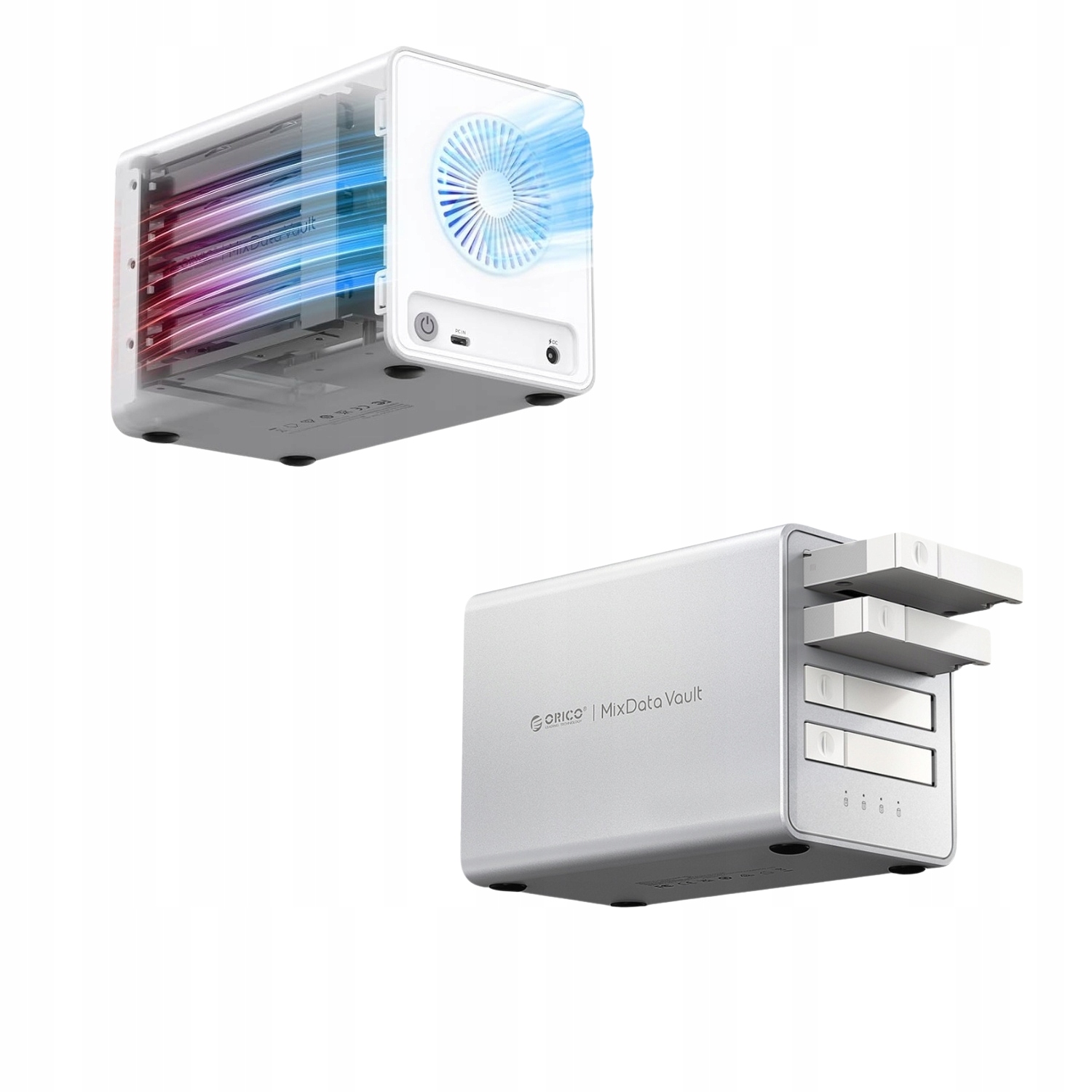 Disková Matice Pro Disky Raid 4 Zátoková 40GBs 32TB M.2 NVMe Ssd Orico