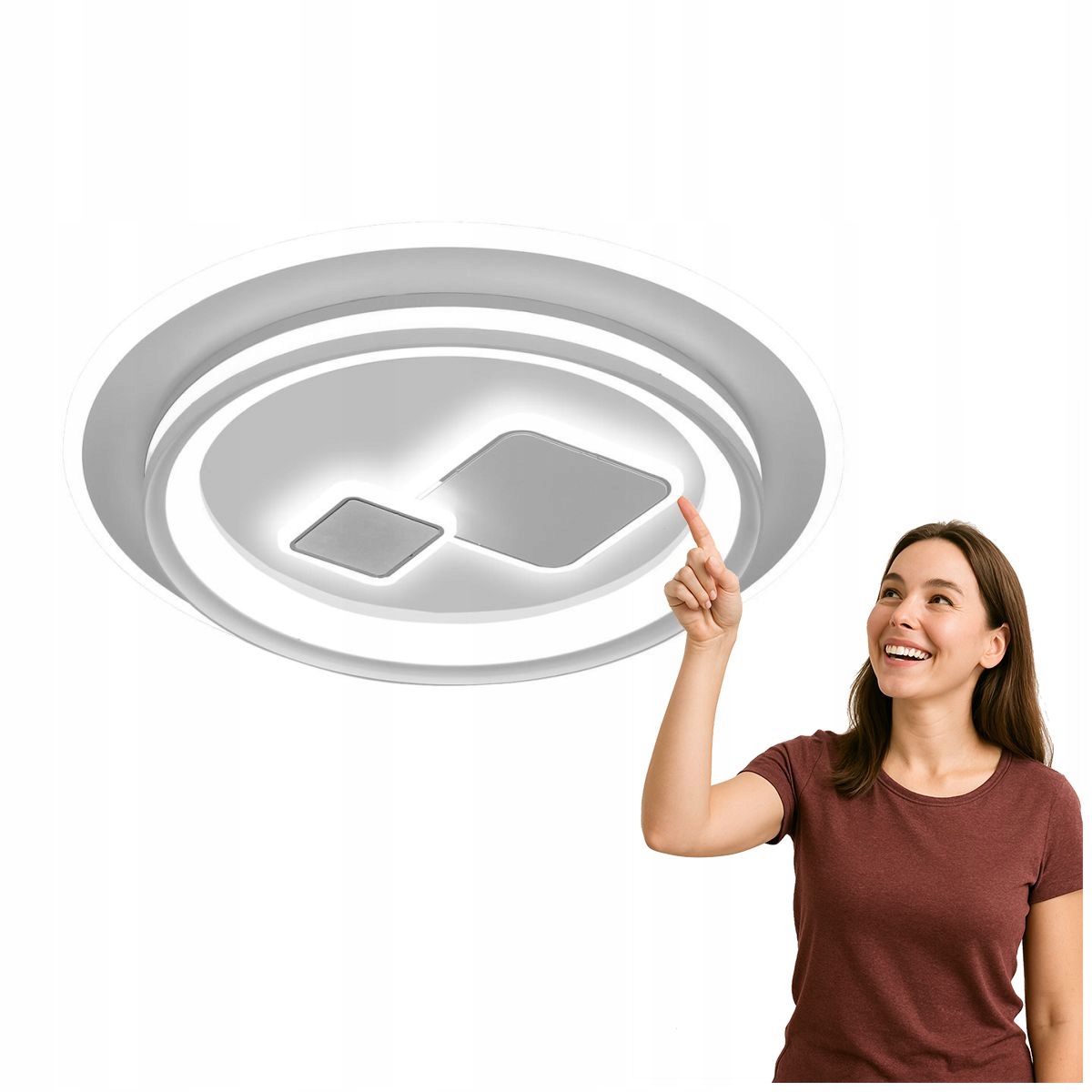 Led stropná lampa 55W Parco CLN-52185A-WH Italux