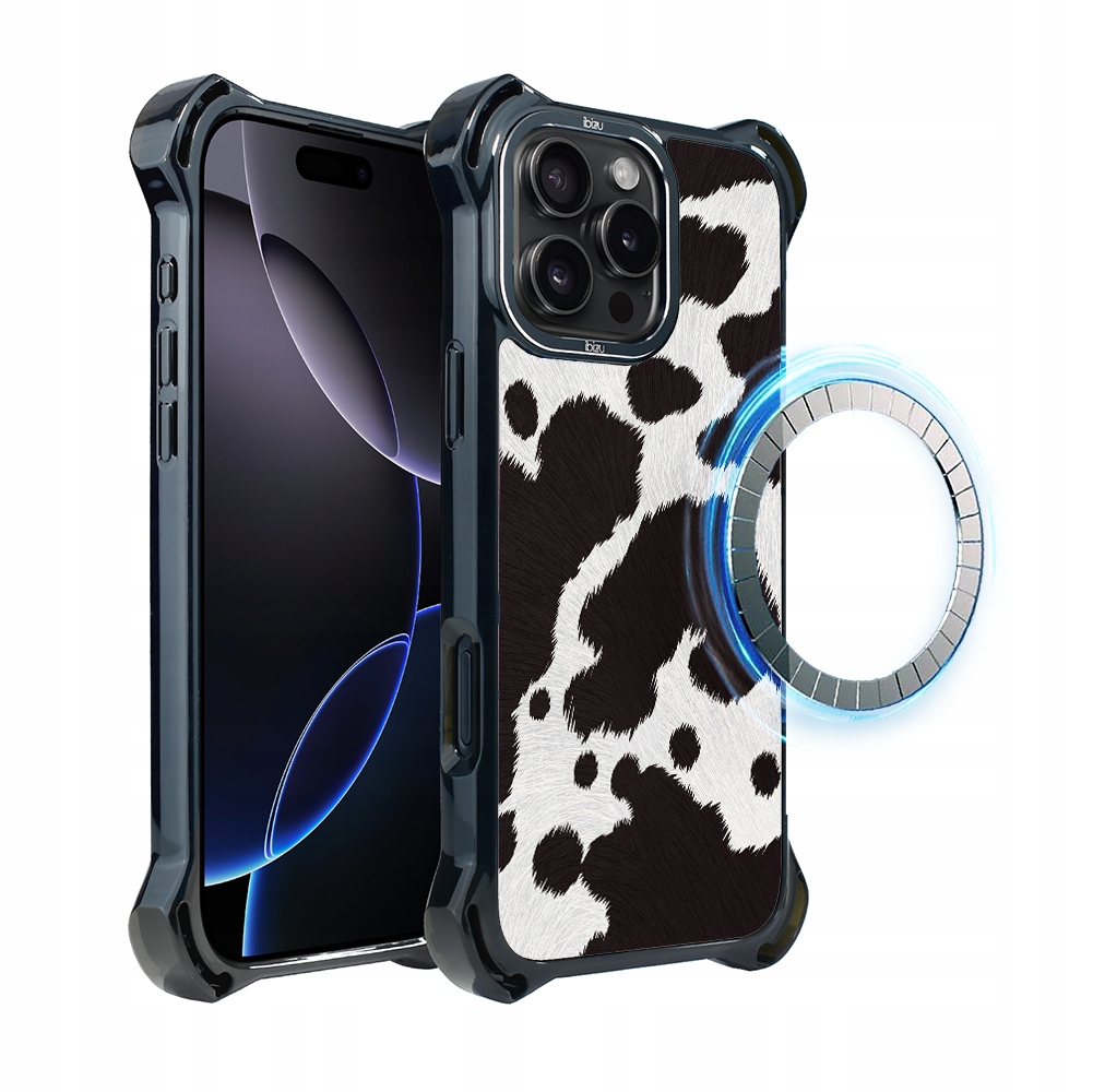 Pouzdro pro iPhone 16 Pro Max Ibizu DropGuard Ultra s MagSafe, polská kráva