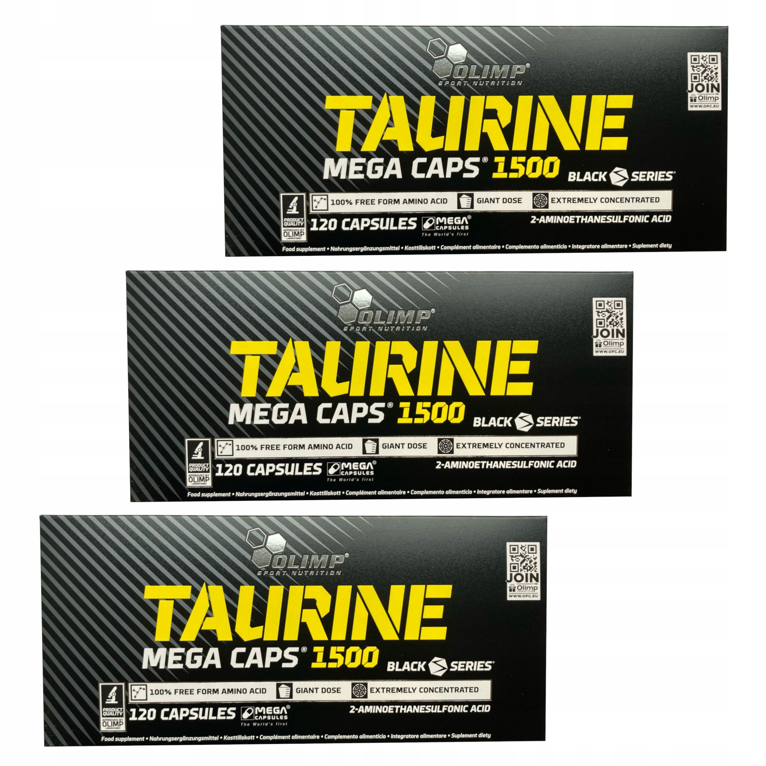 Olimp Taurin Caps 1500 360 Taurin Energie Výkonnost Síla Regenerace