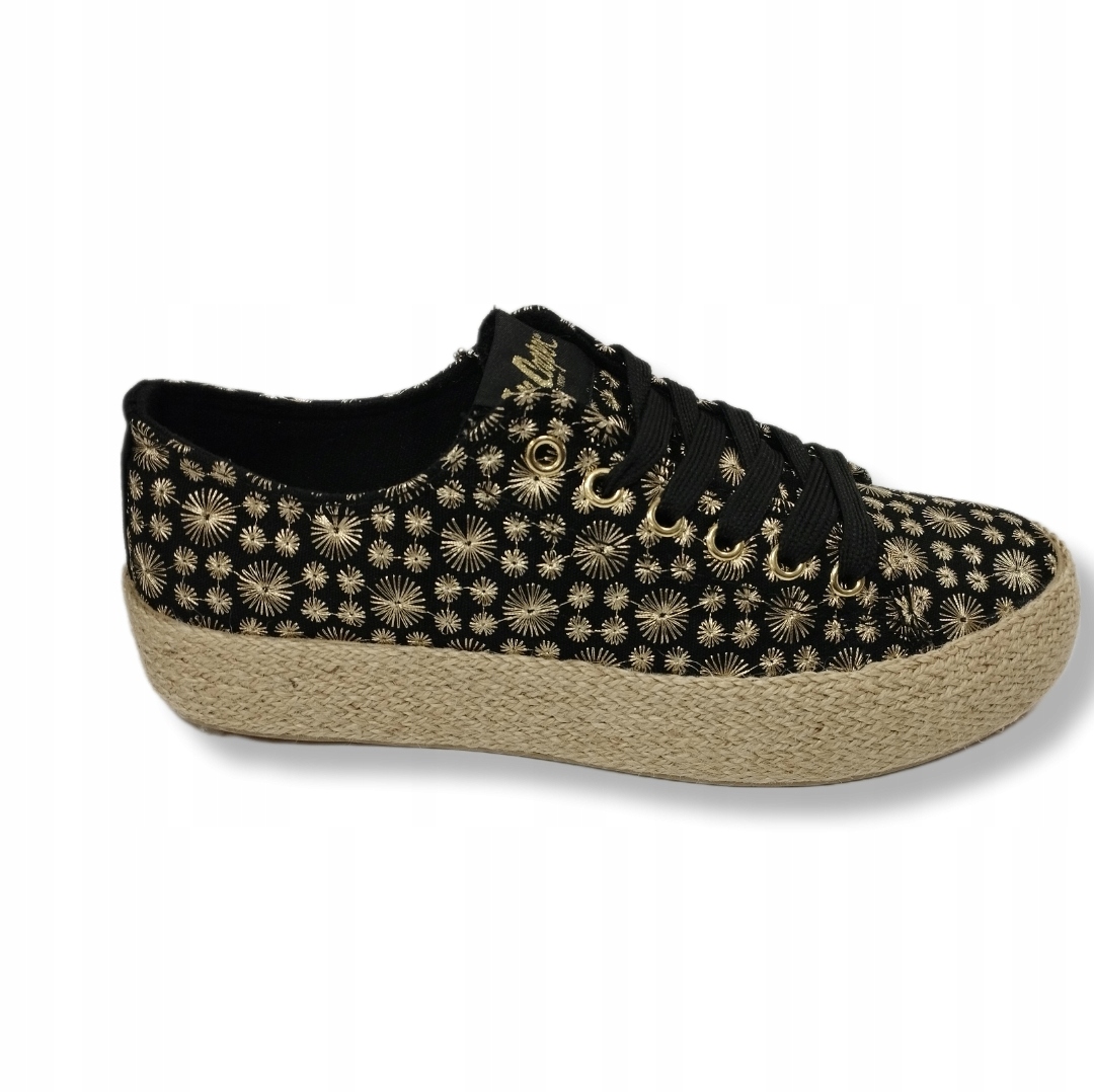 Černé tenisky espadrilky Lee Cooper platfora 3647L vel. 37