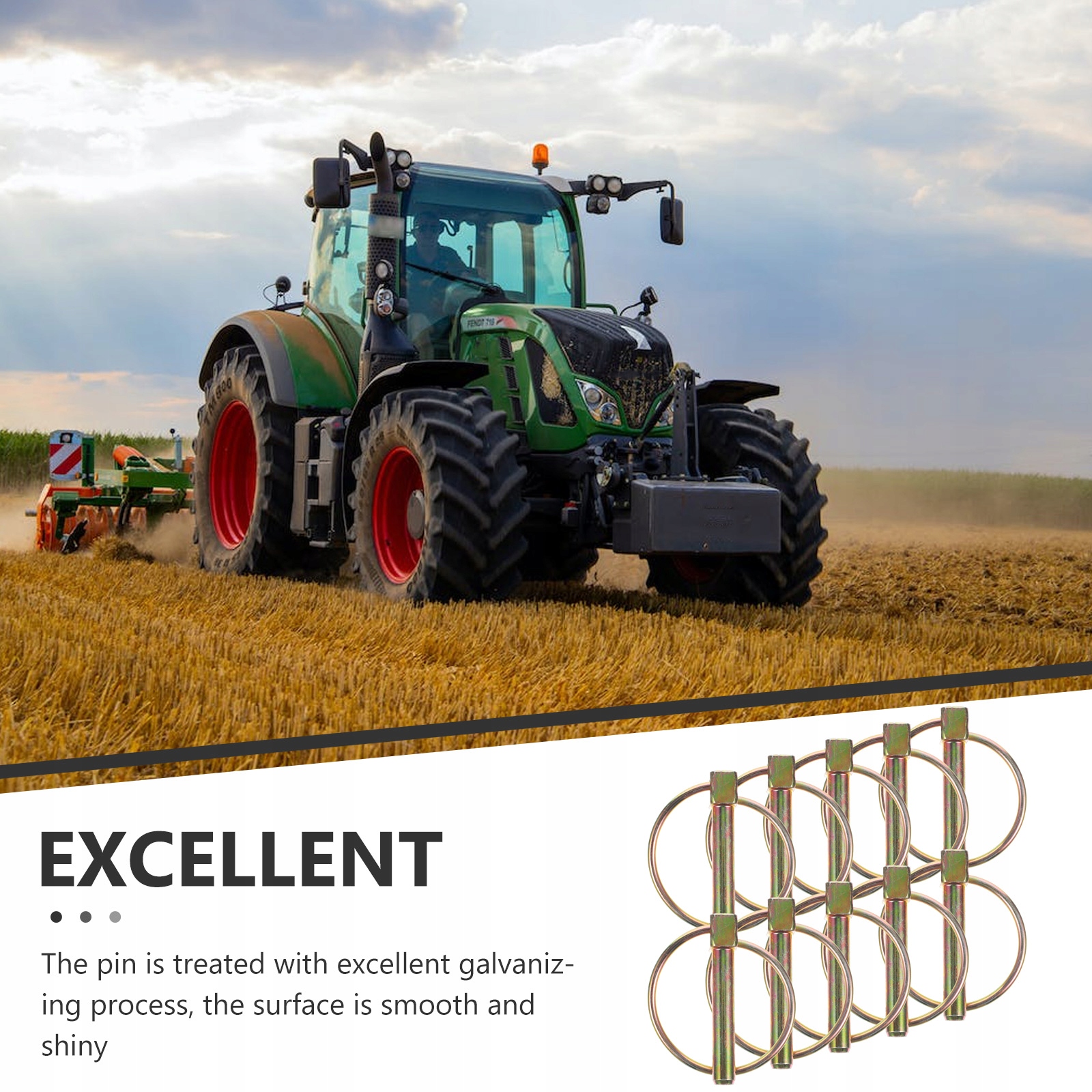 Trzpień blokujący wał do ciągników rolniczych 10 szt EAN (GTIN) 6407157364155