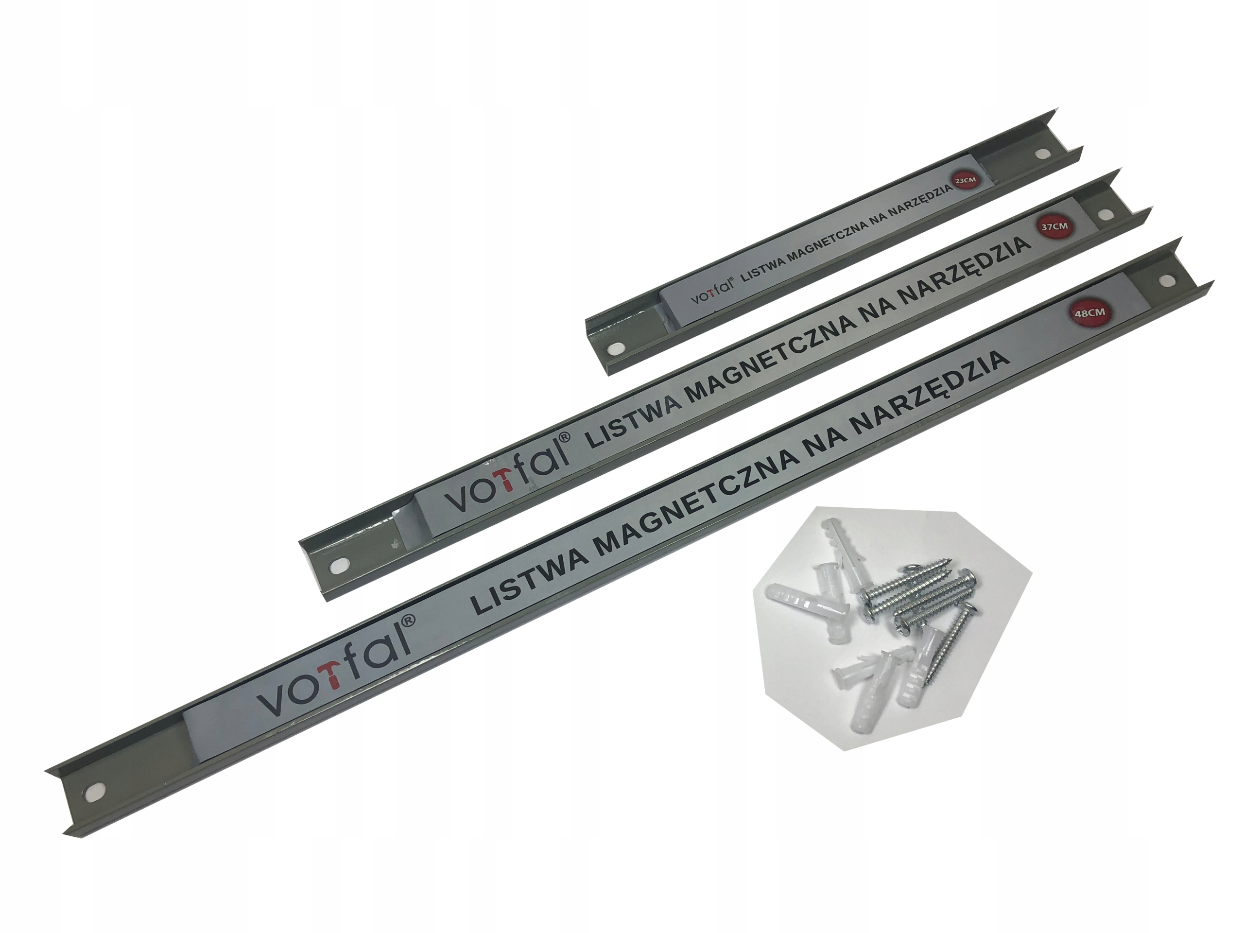 LISTWA MAGNETYCZNA UCHWYT MAGNES NA NARZĘDZIA 3szt