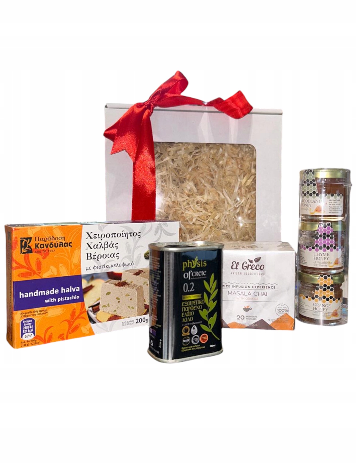 Levně Dárek k Vánocům pro babičku a dědečka, Oliva, Čaj, Med, Chalva