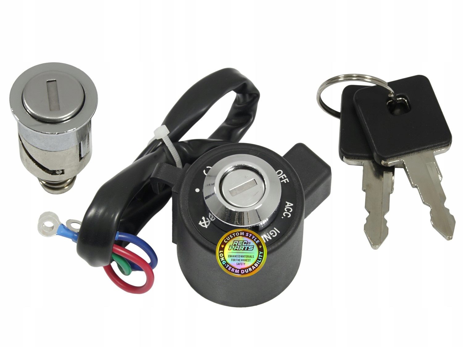 Spínač Zapaľovania Zámok sedadla Kľúče pre Harley XL 883 XL 1200 Sportster 95-03