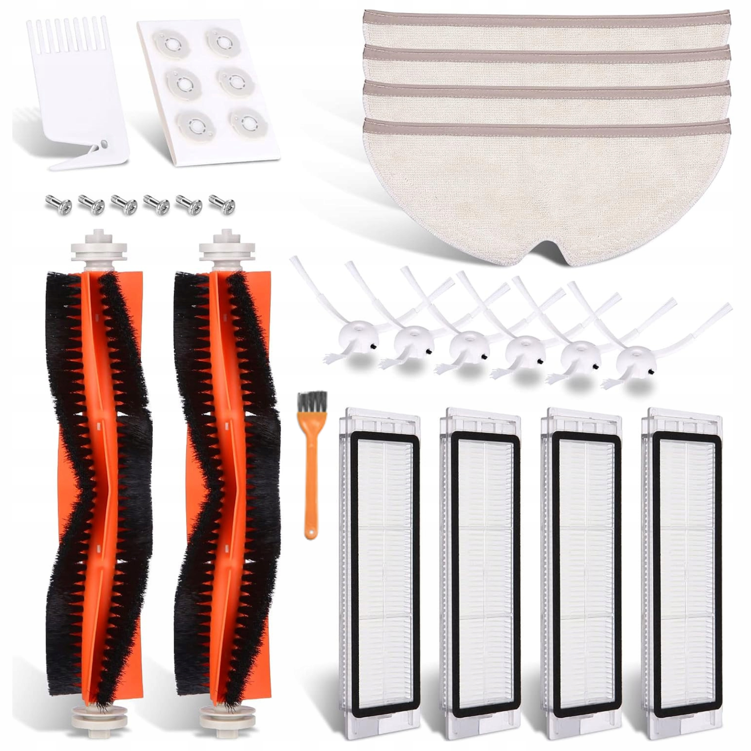 Sada kartáčů a filtrů mopů pro RoboRock S5max S6 Pure S6 S6 maxV E4