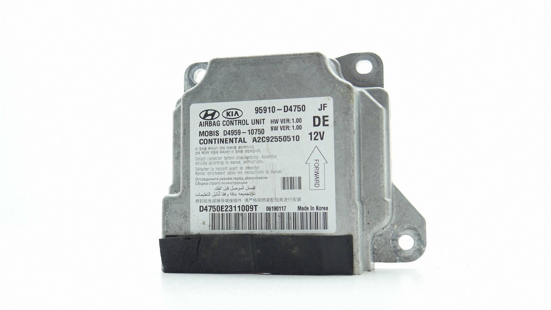 modulo Centralina SENSOR airbag airbag KIA OPTIMA IV 95910-D4750