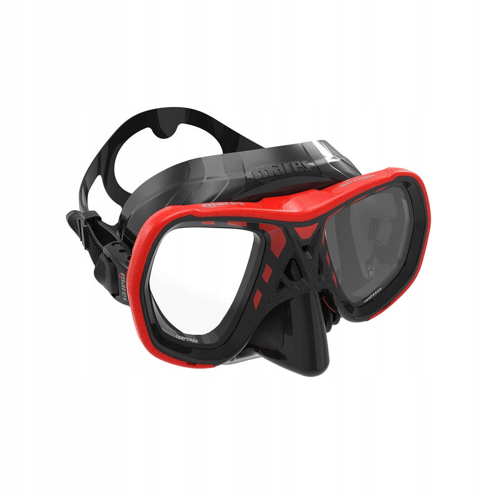 Maska do nurkowania okulary Mares Spyder czerwony snurkowania snorkeling