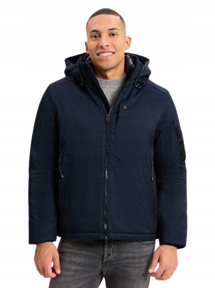 Tom Tailor Tmavě Modrá Pánská Parka Bunda S Kapucí XL Jyk