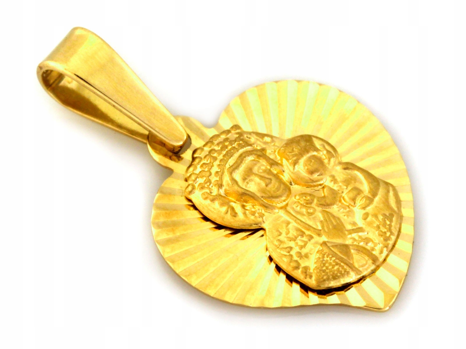 Zlatý medailonek srdce pro dívku 585 14k 0.53g bez řetízku jako dárek