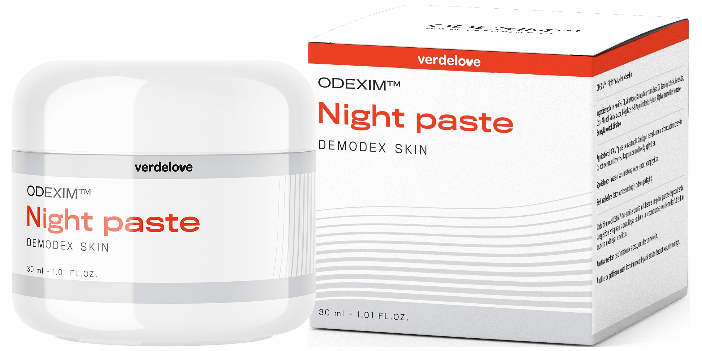 Pasta Na Noc Do Skóry Z Objawami Nużycy Odexim Night Paste 30 ml