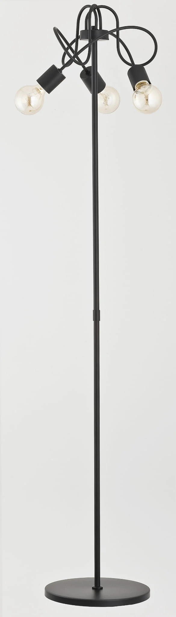 Podlahová lampa čierna Alfa Tango 3x60W 162 cm kovová, stojaca Alfa