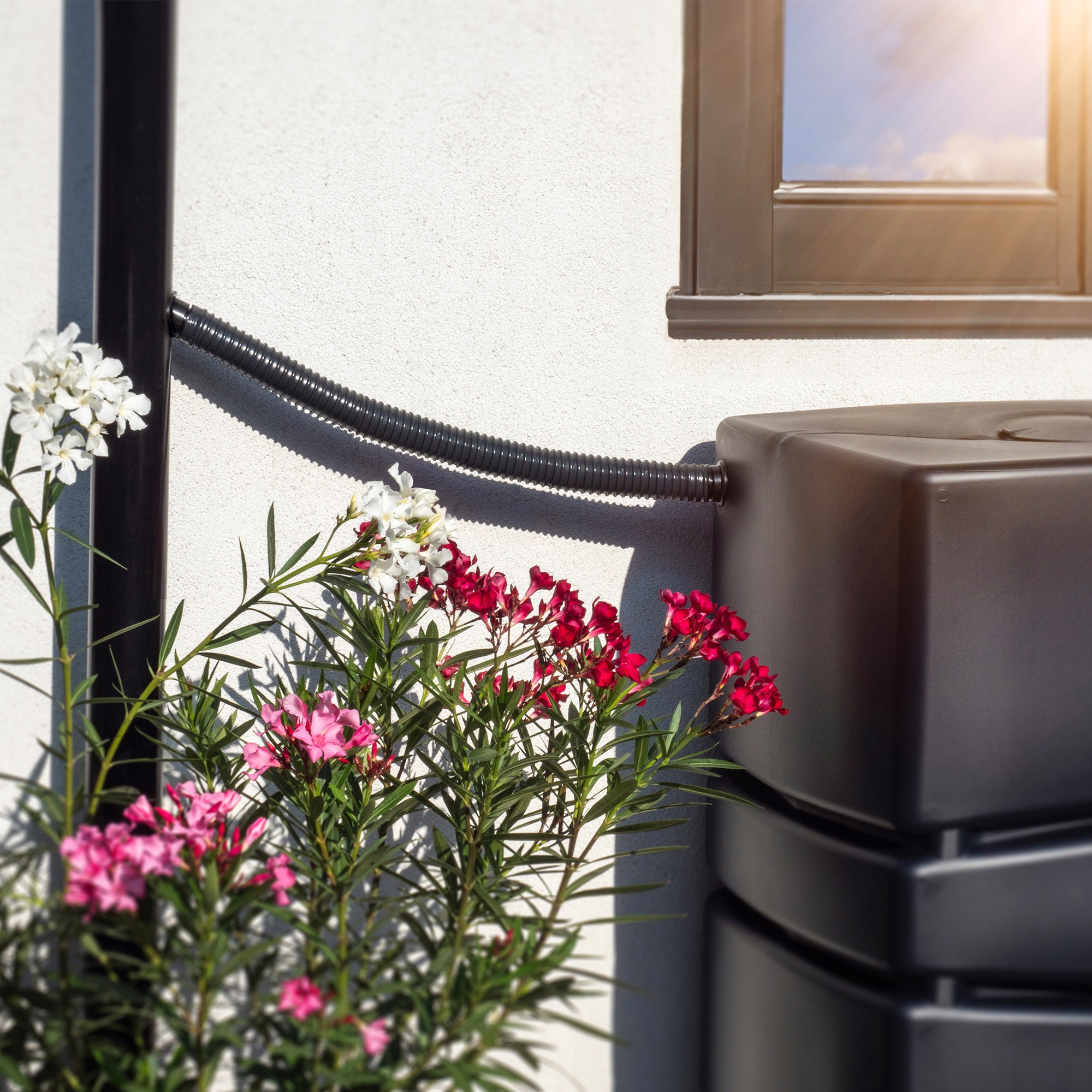 ZBIORNIK NA DESZCZÓWKĘ 350L WODĘ ZESTAW Wysokość produktu 180 cm