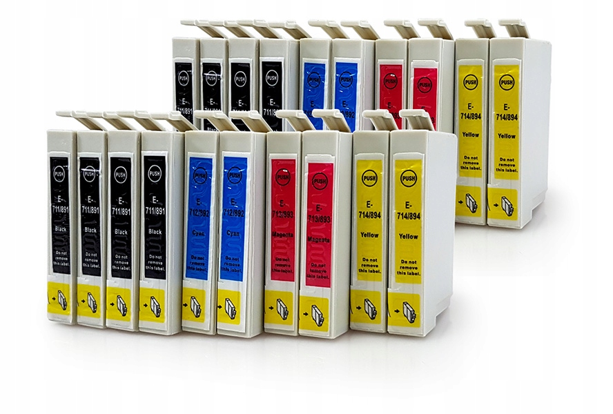 

20x Tusz Do Epson T0711-4 DX4050 DX4400 DX4450