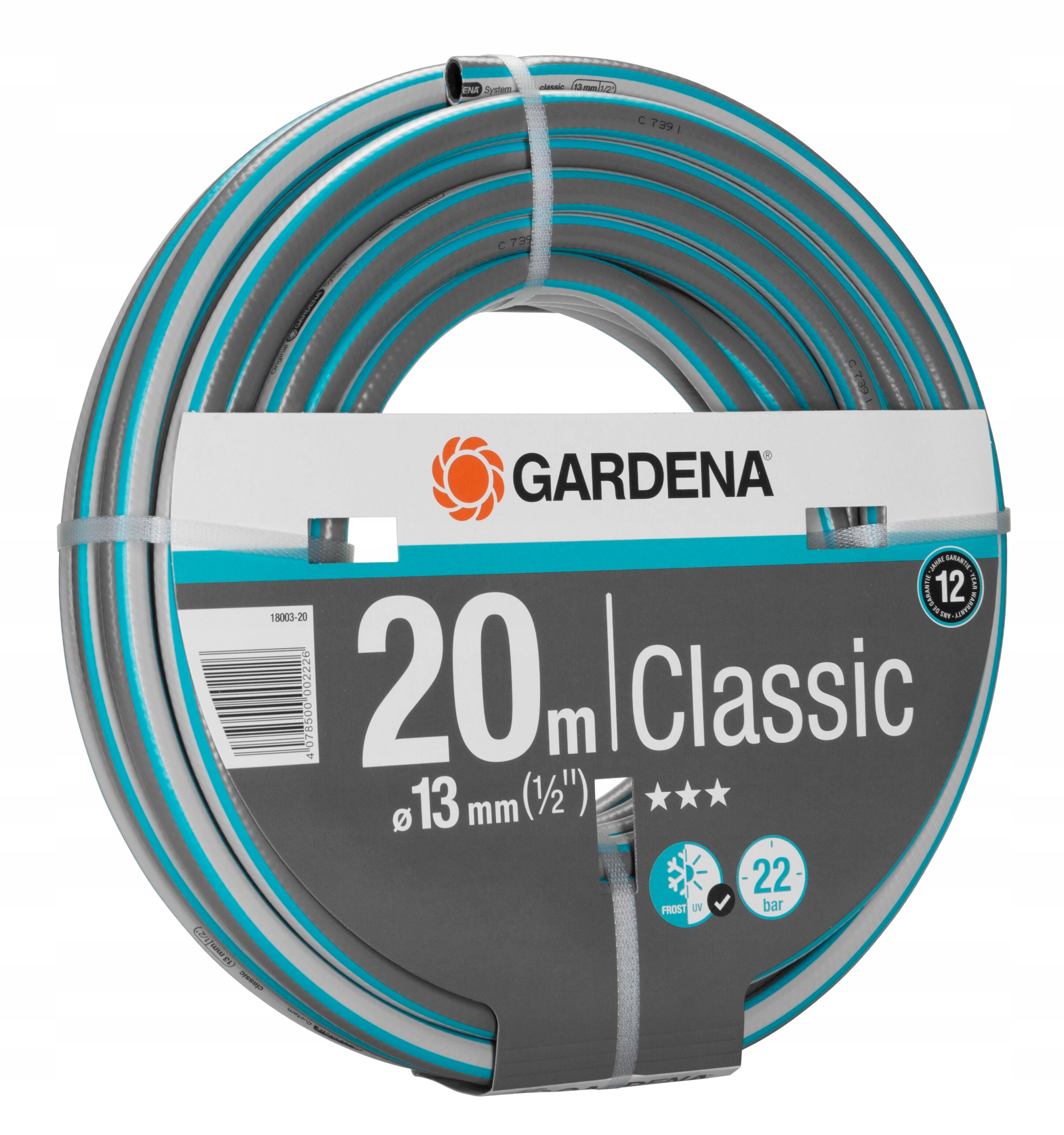 

Wąż ogrodowy Gardena Classic 1/2" 20M 18003