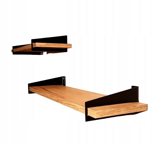 

Półka ścienna wisząca Dąb Kraft Loft 50 cm