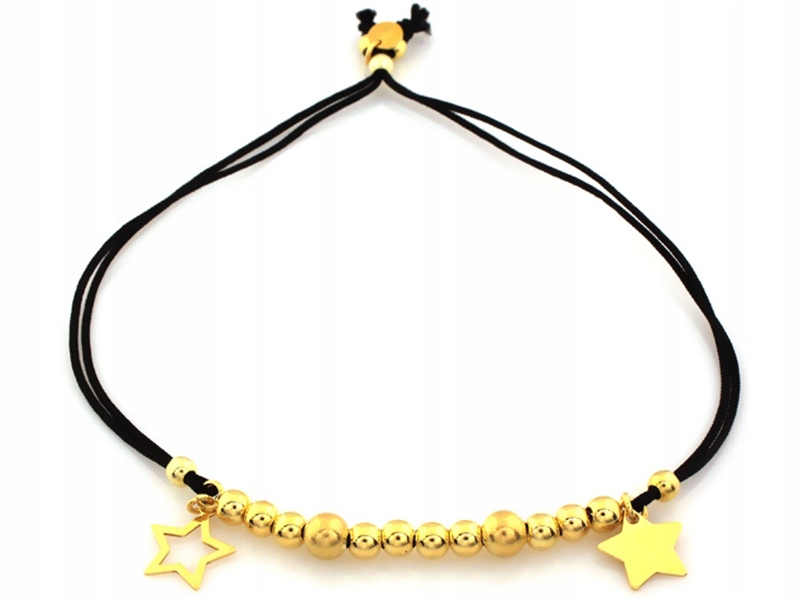 Stříbrný náramek 925, pozlacené kuličky přívěsku s přívěsky pro ni