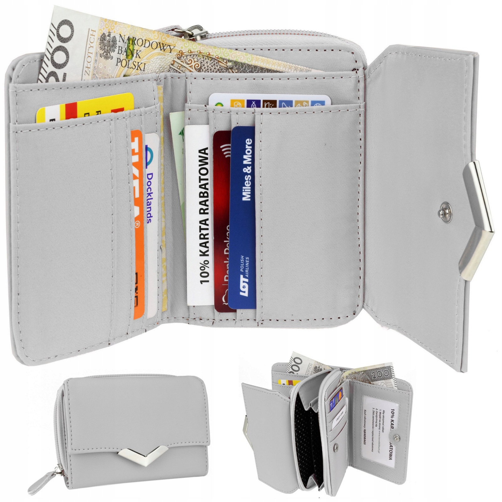 PORTFEL DAMSKI MAŁY UROCZA POJEMNA PORTMONETKA KOLORY PORTFELE DAMSKIE 174 Marka inna