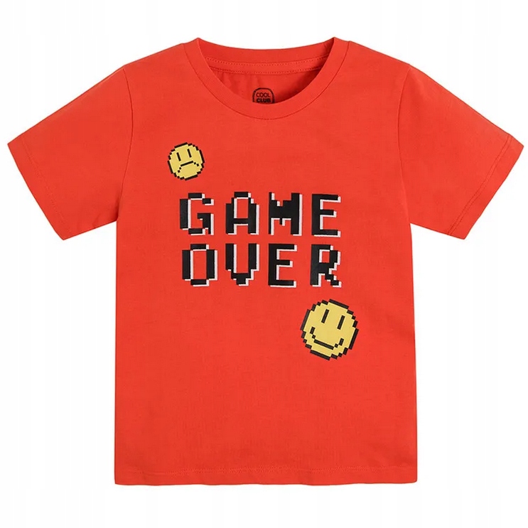 

Cool Club T-shirt chłopięcy czerwony Game Over 116