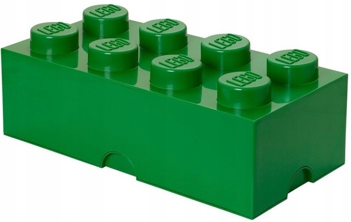 

Lego Pojemnik Klocek 8 Ciemnozielony 2x4 Pudełko