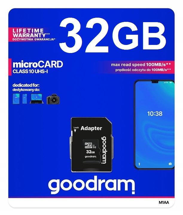 

Karta pamięci microSD 32GB klasa 10