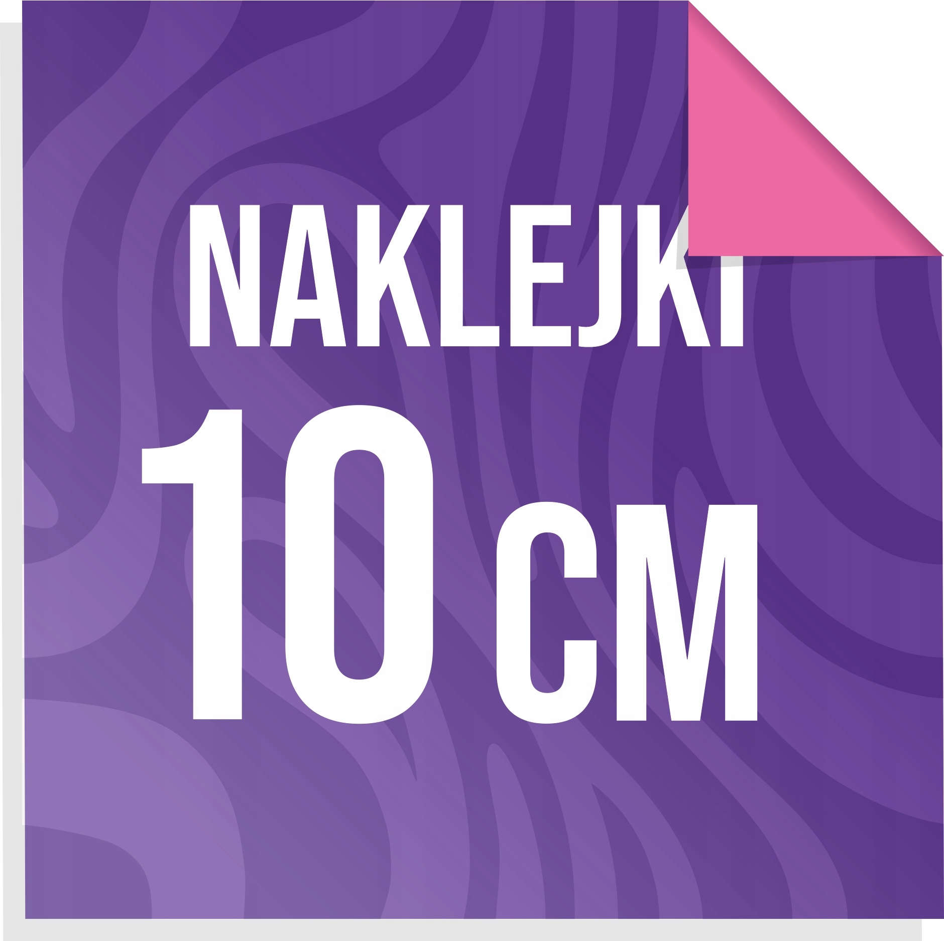 

Naklejki Z Logo, Etykiety kwadratowe 10cm 100szt.