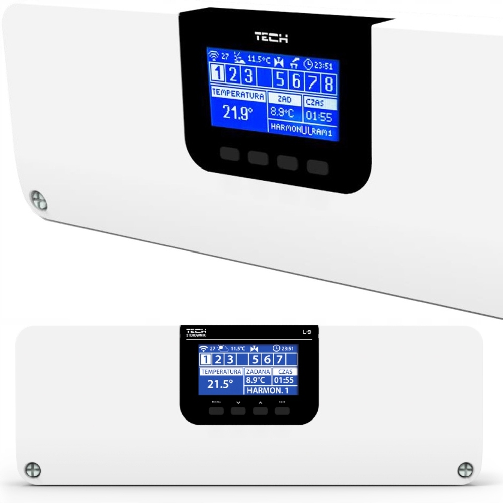 Ovládač Riadiacej Lišty Pre Podlahové Vykurovanie Tech L-9R 8 zón