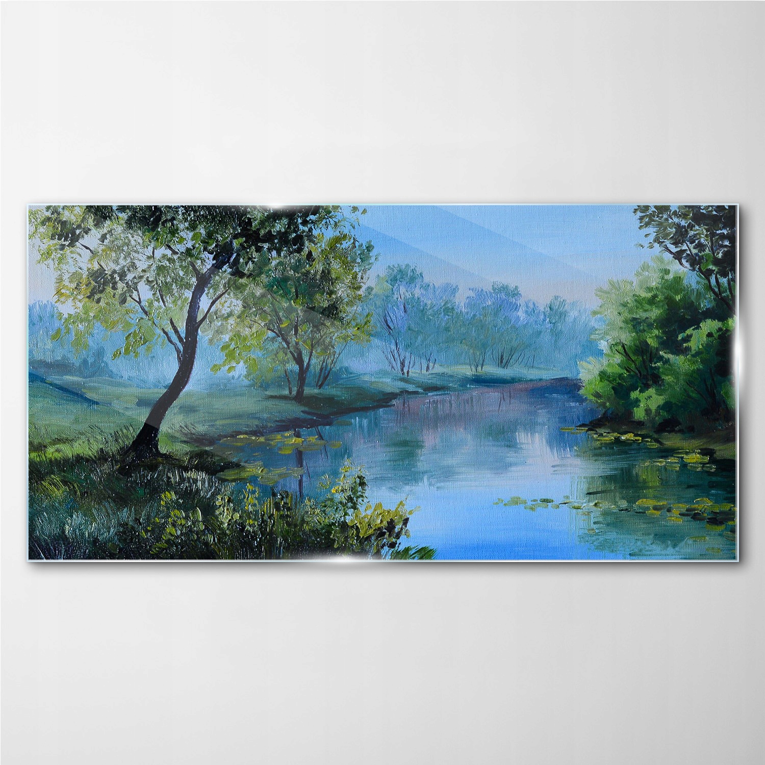 

Foto-obraz szklany Las rzeka krajobraz 140x70 cm