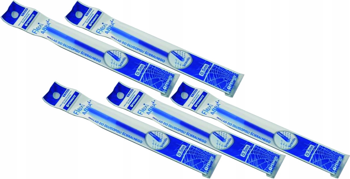 

5szt Wkład Ścieralny Flexi Abra Zmazywalny Niebie