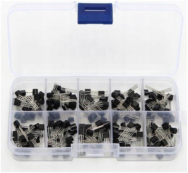 Zestaw tranzystorów bipolarnych - NPN - PNP - 200szt