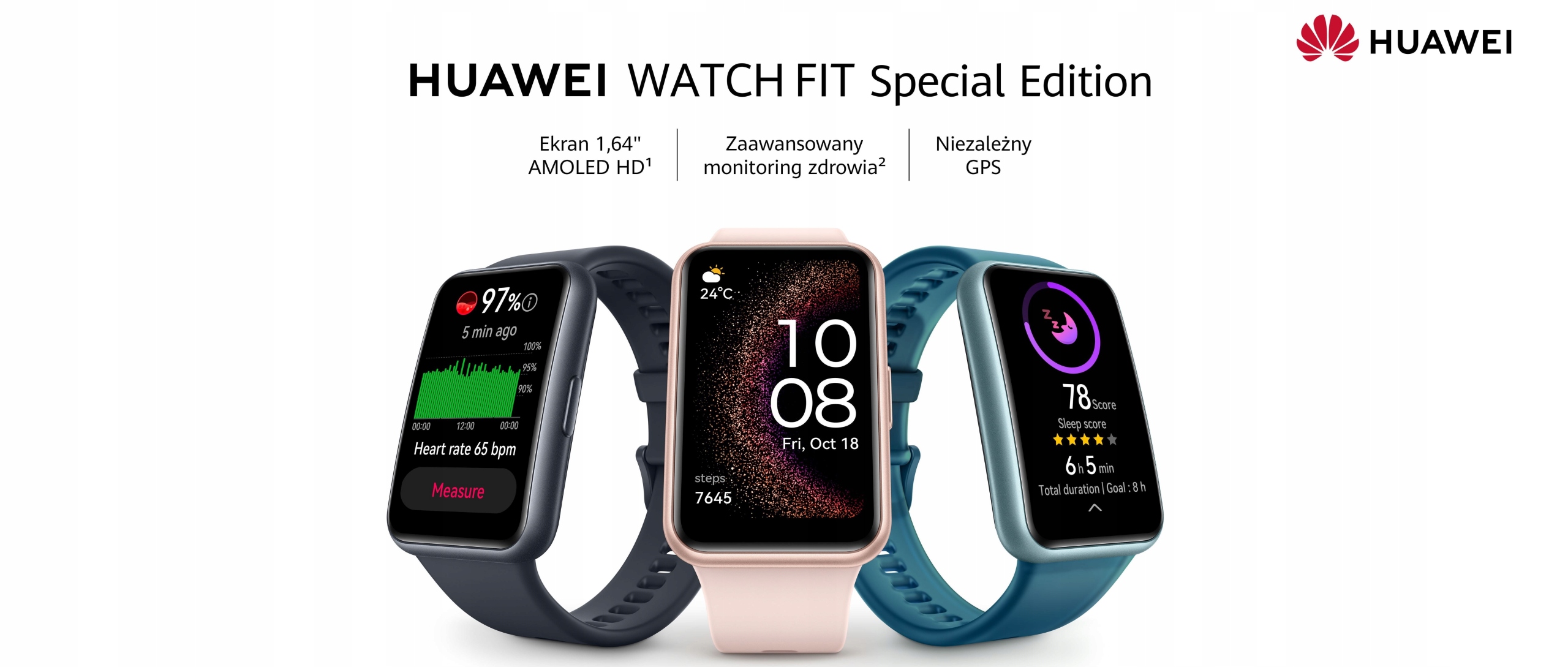 Smartwatch HUAWEI WATCH FIT SE zegarek GPS różowy Rodzaj smartwatch