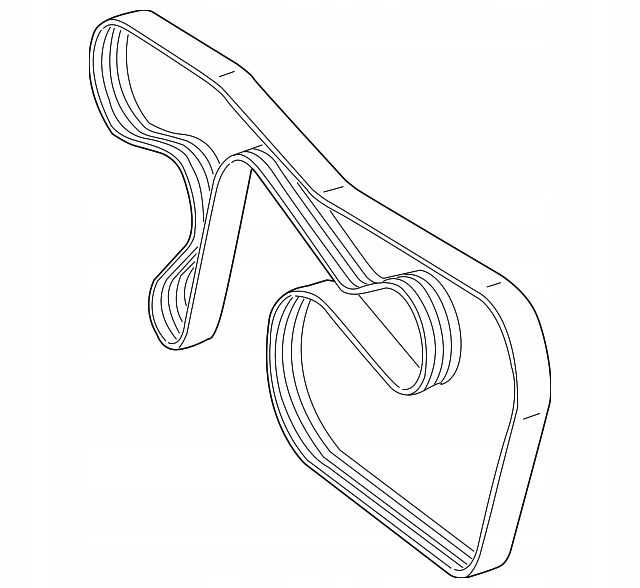 A0009937696 - Оригинальный клиновой ремень Mercedes W216 W217 W221