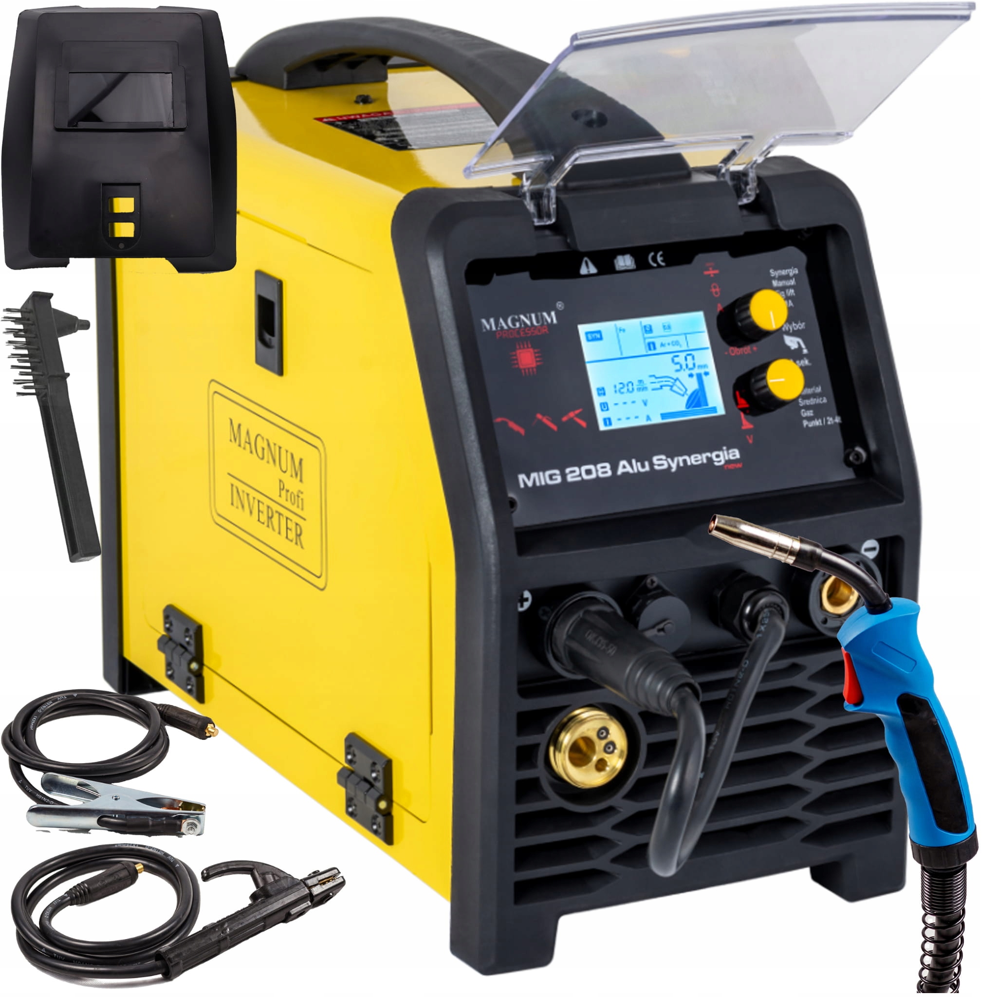 Magnum Mig 208 Alu Synergie Svařovací stroj Mig/mag Tig Mma 230V