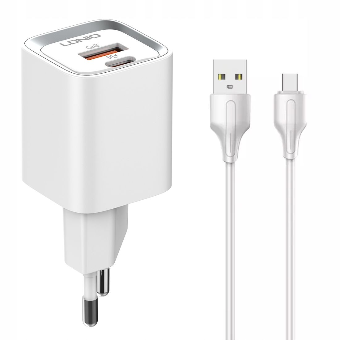 Ładowarka USB 20W PD QC3.0 kabel USB-A microUSB Kod producenta LDNIO_A2318C_UM