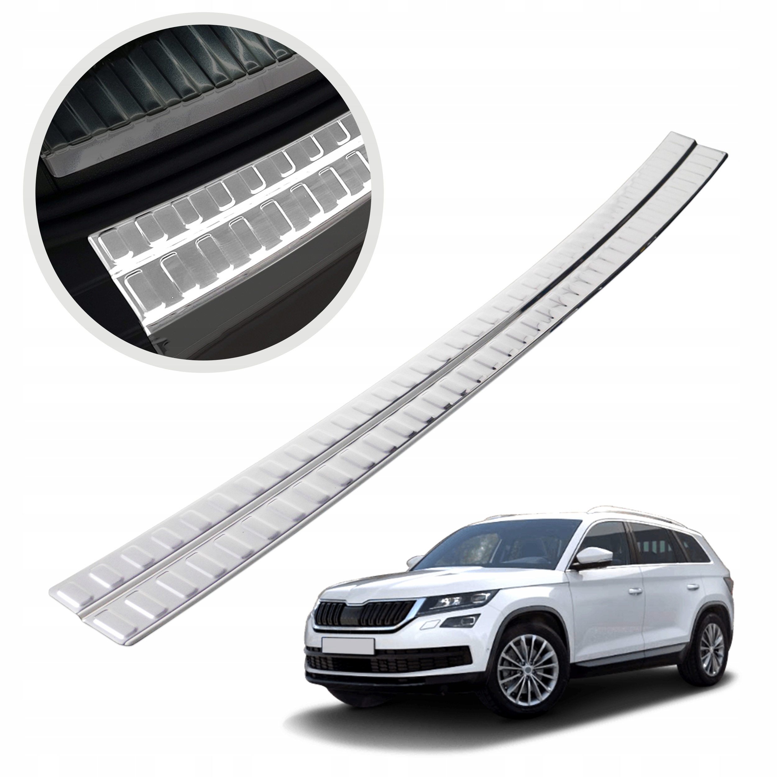 Ochranná lišta na zadný nárazník pre Škoda Kodiaq 2017-