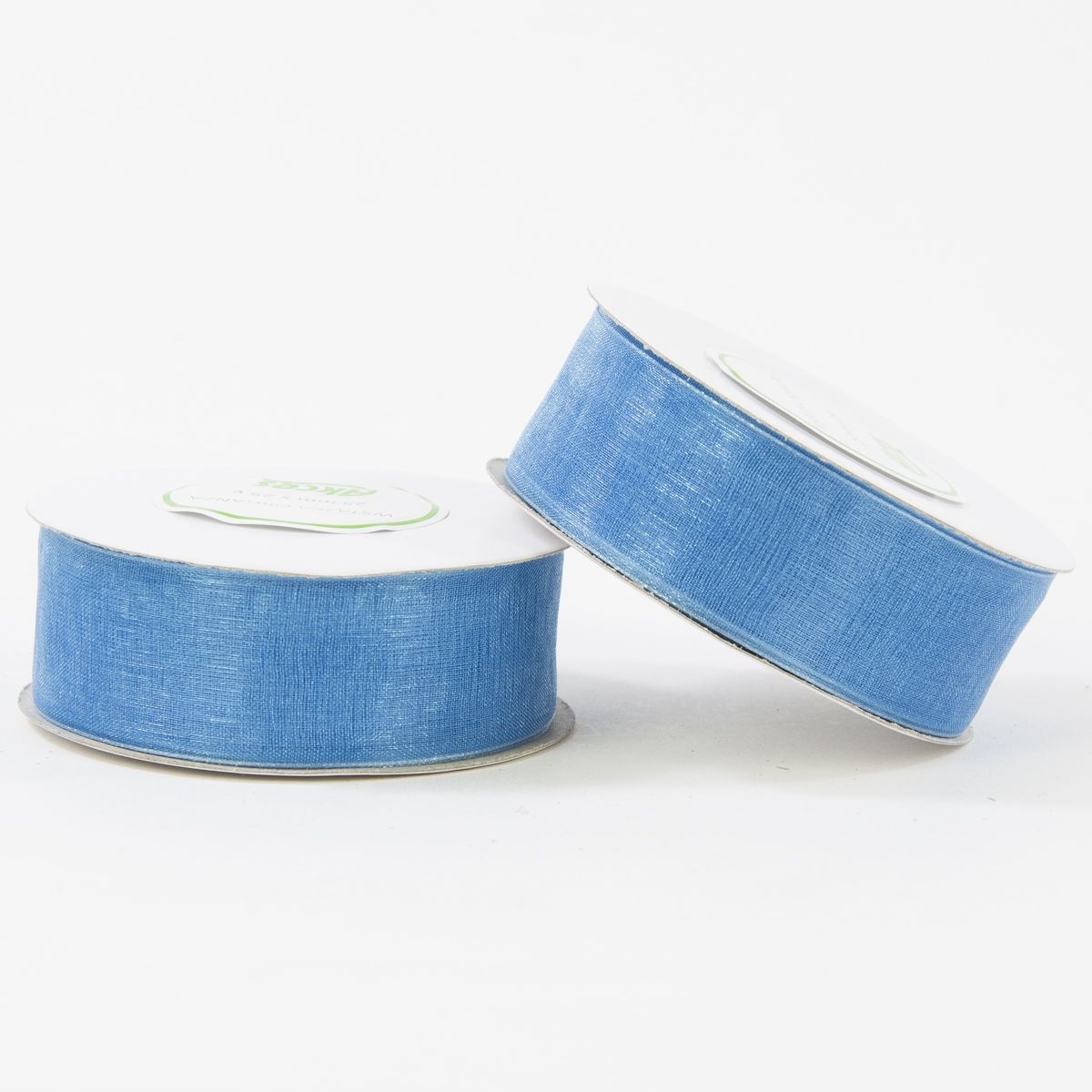 

tasiemka wstążka szyfonowa organza nieb 25mm 22m