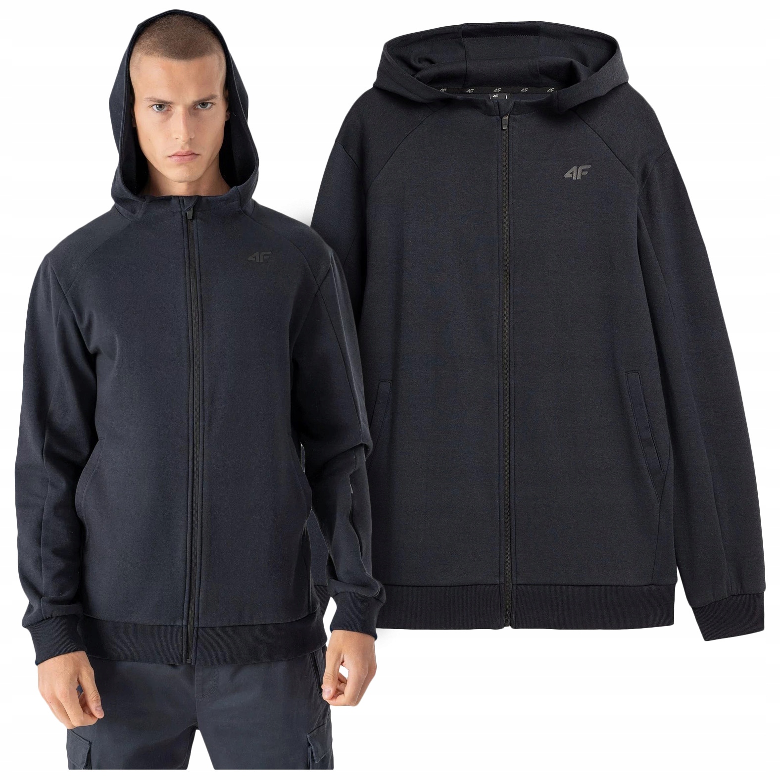 

Bluza z Kapturem męska 4F Rozpinana BLM019 L