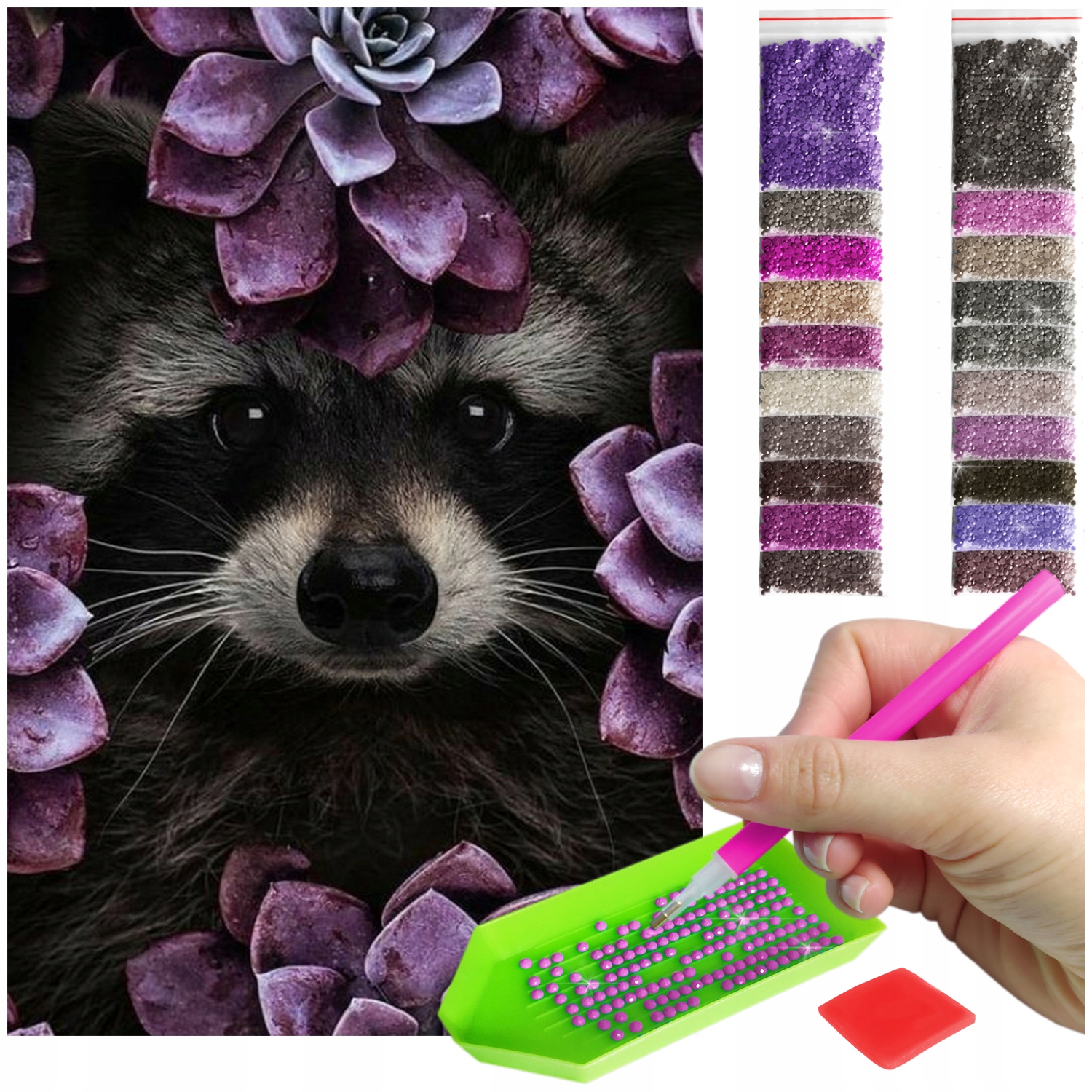 Haft Diamentový Velký 60x40cm Diamond Painting Mozaika Diamentové Příslušenství