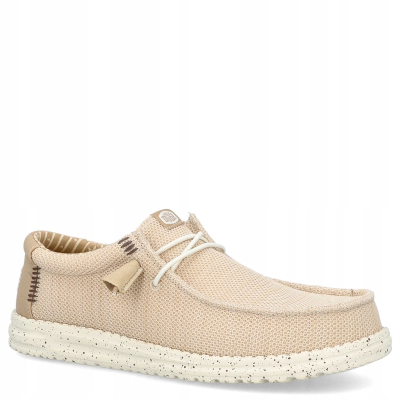 Lehké pánské mokasíny Hey Dude Wally Stretch Sox Béžové 44