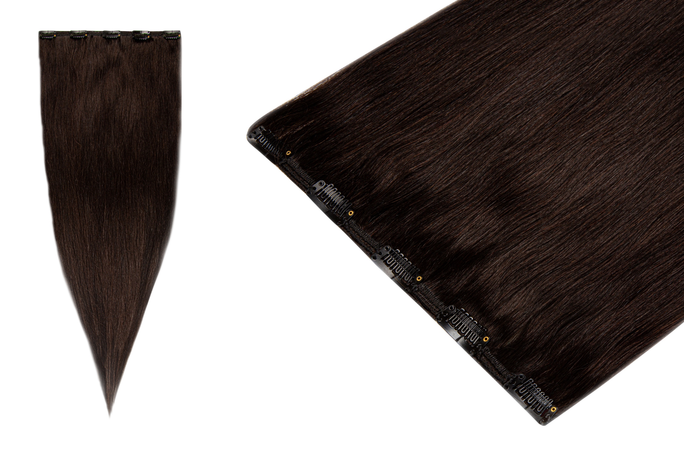 Clip In Příčesek Do Vlasů Přírodní připínáčky Klipsy 60 cm 1 páska 60 g BestHair